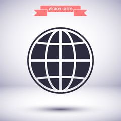 World Vector icon design 10 eps illustration internet