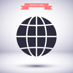 World Vector icon design 10 eps illustration internet