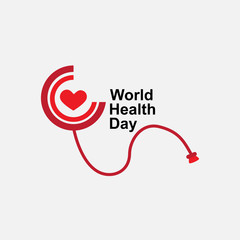 World Health Day Celebration Vector Template Design Illustration