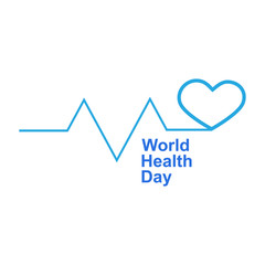 World Health Day Celebration Vector Template Design Illustration