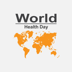 Fototapeta na wymiar World Health Day Celebration Vector Template Design Illustration