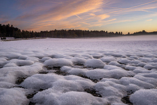 Landschaft im Winter Ru&szlig;berg bei Tuttlingen