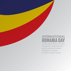 Happy International Romania Day Celebration Vector Template Design Illustration