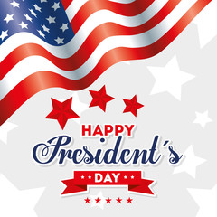 Flag design, Usa happy presidents day united states america independence nation us country and national theme Vector illustration