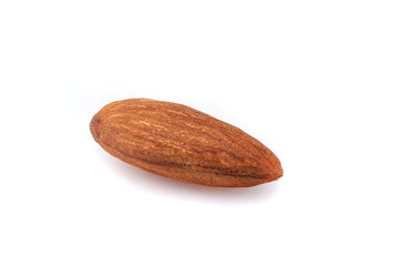 almonds on a white background isolated