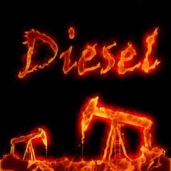 Fototapeta premium diesel burning rigs