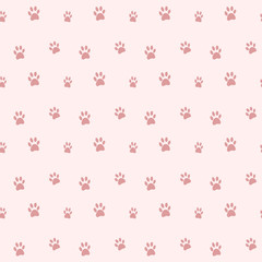 Paw seamless pattern. Used for printing textiles