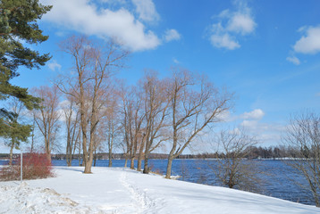 Early spring in Imatra, Finland