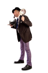 Obraz premium old photo reporter