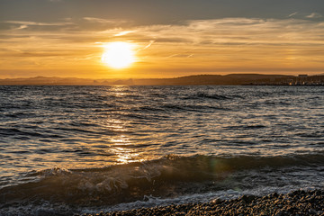 Obraz premium ocucher de soleil sur la mer - sunset on the sea