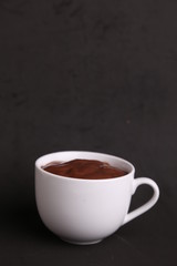white cup of delicious chocolate