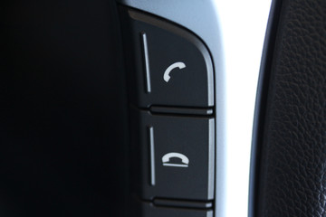 Telephony buttons in luxury vehicle