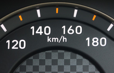 Vehicle speedometer km/h