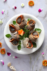 Exquisite Chinese seafood is delicious