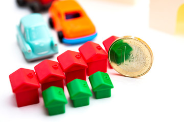 Naklejka premium mortgage and car loan