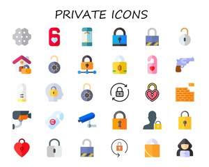 private icon set
