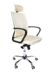White office chair on a white background.