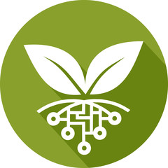 Icon of agriculture managed by new technologies