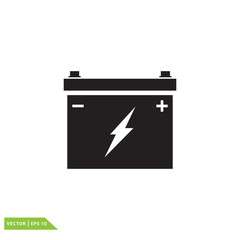 Battery icon vector illustration flat style