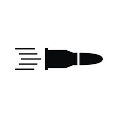 Bullet icon flat style illustration