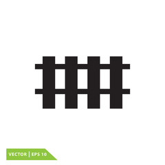 Fence icon vector logo template