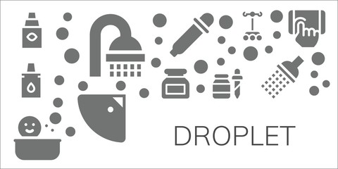 droplet icon set