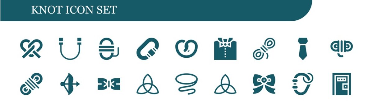 knot icon set