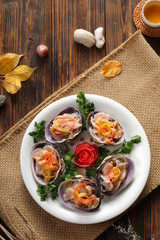 Delicious Chinese seafood is delicate and delicious