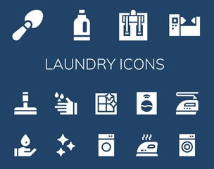 laundry icon set