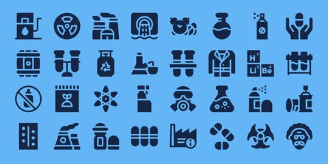 chemical icon set