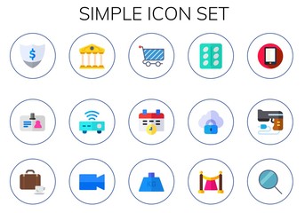 simple icon set
