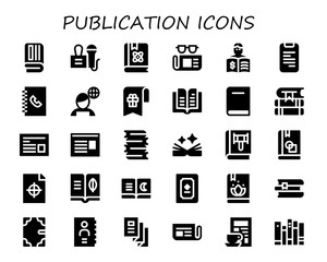 publication icon set