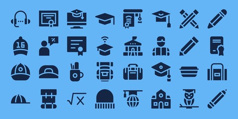 student icon set