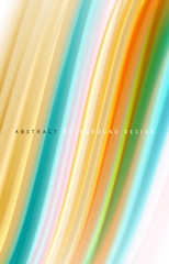 Abstract background - fluid color gradient waves, with dynamic motion line effect. Vector Illustration For Wallpaper, Banner, Background, Card, Book Illustration, landing page