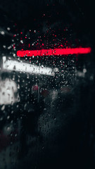 Bokeh reflection in rain