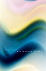 Abstract background - fluid color gradient waves, with dynamic motion line effect. Vector Illustration For Wallpaper, Banner, Background, Card, Book Illustration, landing page