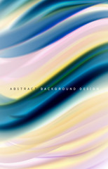 Abstract background - fluid color gradient waves, with dynamic motion line effect. Vector Illustration For Wallpaper, Banner, Background, Card, Book Illustration, landing page