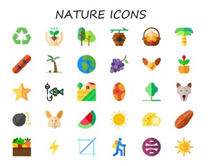 nature icon set