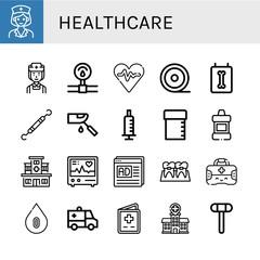 Set of healthcare icons