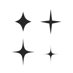Obraz premium Sparkling black and white symbol vector A set of original sparkling starter icons, a shiny shine, light effect stars,shiny flash,decoration twinkle,Glowing light effect and bursts collection Vector