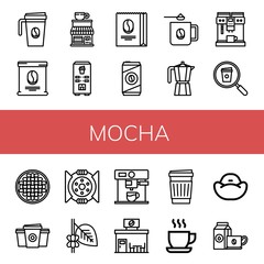 mocha icon set