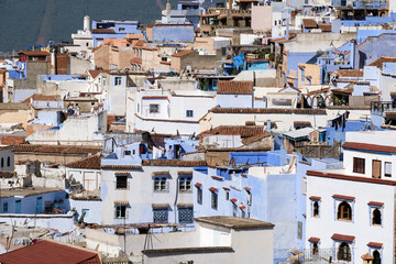 View of Chefchaouen town in Morocco.