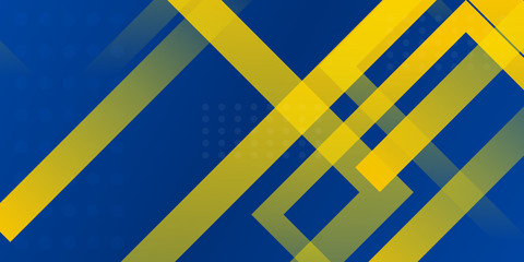 Blue yellow web header abstract background with corporate and business concept