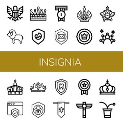 insignia icon set