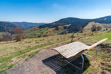 Hiking trail Belchensteig in the beautiful Black Forest