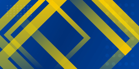 Blue yellow web header abstract background with corporate and business concept