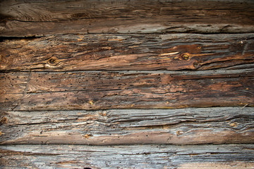 Fototapeta premium Old wooden timbered wall of a house