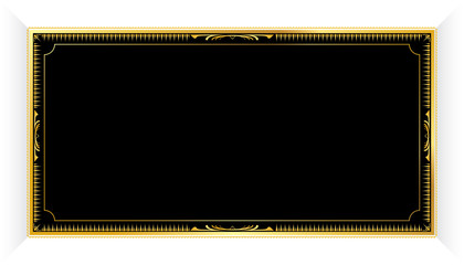 Decorative antique frame and border. Vector Art Deco
