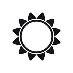 Sun icon vector isolated, sun symbol