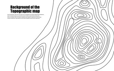 Background of the topographic map - obrazy, fototapety, plakaty